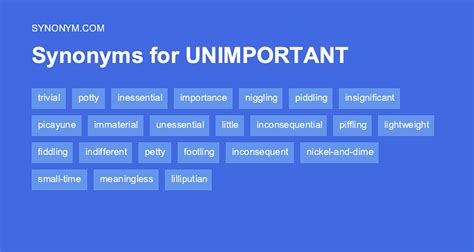 antonyms for unimportant